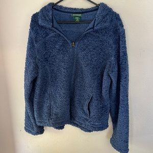 Blue L.L. Bean collared jacket Womens large
